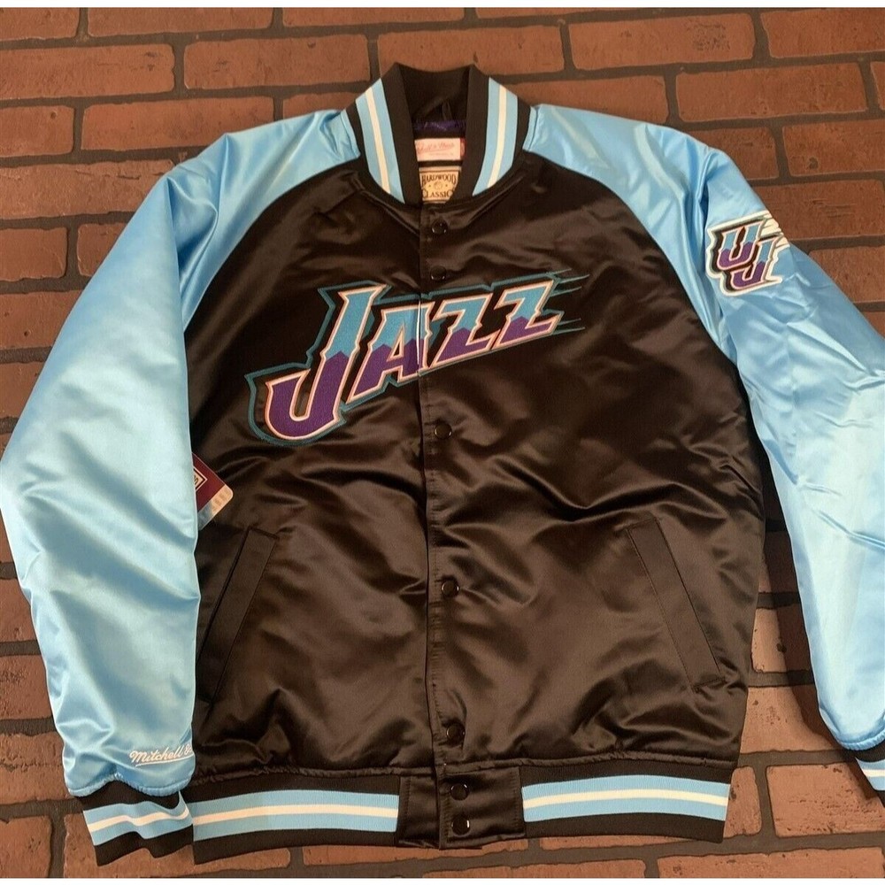 UTAH JAZZ Mitchell & Ness‎ Special Script Heavyweight Jacket M L